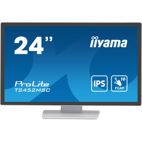 24'' LCD iiyama T2452MSC-W1: PCAP, IPS, FHD, HDMI, whit
