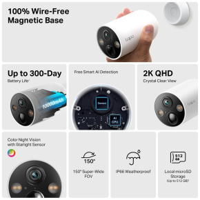 Tapo C425 (4-pack) Smart Wire-Free Security Cam.
