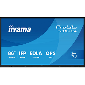 86'' iiyama TE8613A-B2AG: IPS, 4K, 40P, USB-C, EDLÁ
