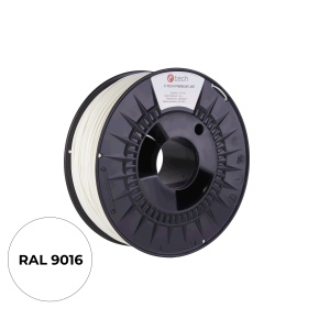 C-TECH Filament PREMIUM LINE TPU 90A flexibilní dopravní bílá RAL9003