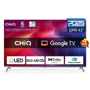 BAZAR - CHiQ U43QM9G TV 43", UHD QLED Google TV - Poškozený obal (Komplet)