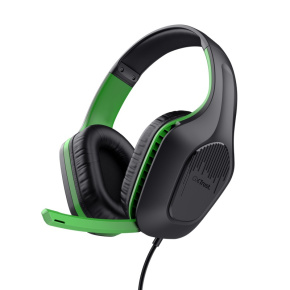 Trust GXT 415X ZIROX/Stereo/Jack/Drôt/Čierna-zelená