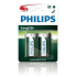 Philips baterie C LongLife zinkochloridová - 2ks, blister