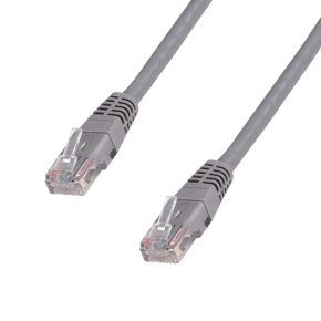 DATACOM Patchkábel 3m, UTP, Cat5e, RJ45, sivý