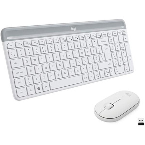 set Logitech slim Wireless MK470 - white, US