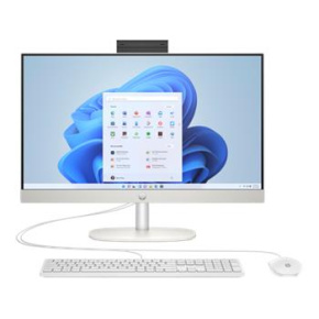 HP AIO 24-cr0002nc/24'' IPS FHD AG/Ryzen 5 7520U/16GB LP/512GB SSD/AMD Graphics/5xUSB/1xHDMI/RJ45/WIN 11 Home/White