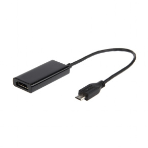 Gembird adaptér MHL (M) - HDMI (F) + microUSB (BF, 11pin), 16cm