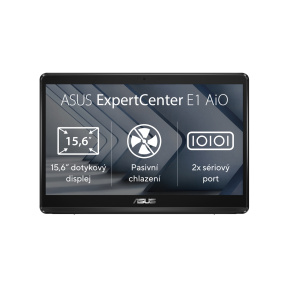 ASUS ExpertCenter/E1 AiO E1600/15,6''/1366 x 768/T/N4500/4GB/128GB SSD/UHD/bez OS/Black/2R