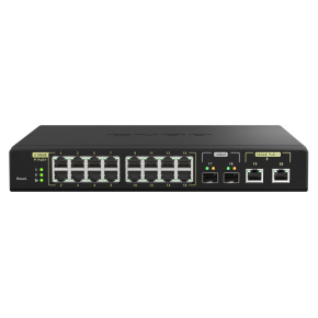 QNAP riadený switch QSW-M2116P-2T2S (16x 2,5GbE PoE+ RJ45 / 2x 10GbE RJ45 PoE++ / 2x 10GbE SFP+)