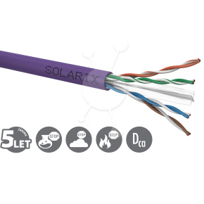 Inštalačný kábel Solarix CAT6 UTP LSOH Dca-s2,d2,a1 500m/cievka SXKD-6-UTP-LSOH