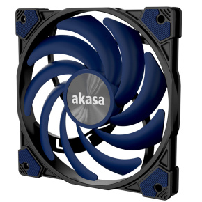 prídavný ventilátor Akasa 12 cm Alucia XS12 modrý