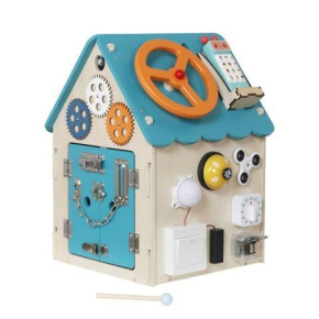 2Kids Toys Activity board Domeček tyrkysový