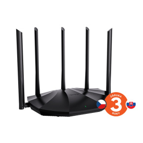 Tenda TX2 Pre AX1500 WiFi6 Router, 1x GWAN, 3x GLAN, IPv6, 5x 6dBi anténa, WPA3, CZ App