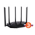 Tenda TX2 Pre AX1500 WiFi6 Router, 1x GWAN, 3x GLAN, IPv6, 5x 6dBi anténa, WPA3, CZ App