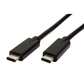 PremiumCord USB-C kábel (USB 3.1 generation 2, 3A, 10Gbit/s) čierny, 0,5m