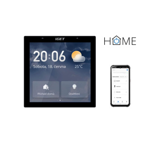 iGET HOME GW6 Control 4'' LCD Gateway - brána Wi-Fi/Bluetooth/Zigbee 3.0, Philips HUE, Tuya, Andr, iOS