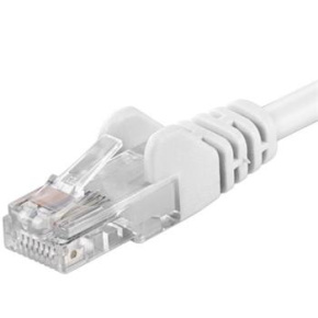 Patch kábel UTP RJ45-RJ45 level 5e 0.25m, biela