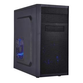 EUROCASE MC X203 EVO čierna, micro tower, bez ventilátorov, 2x USB 2.0, 1x USB 3.0 (bez rozdeľovača)