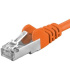 Premiumcord Patch kábel CAT6a S-FTP, RJ45-RJ45, AWG 26/7 0,25 oranžová