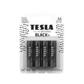 Tesla AA BLACK+ alkalická, 4 ks