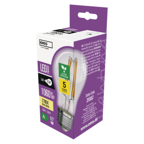 LED žiarovka A60/E27/5W/75W/1060lm/teplá biela