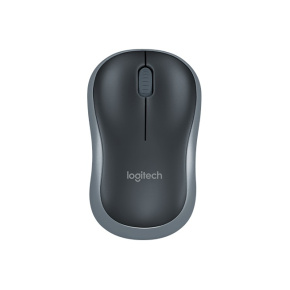 Logitech M185 nano/Kancelárska/Optická/1 000 DPI/Bezdrôtová USB/Šedá