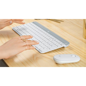 set Logitech slim Wireless MK470 - white, US