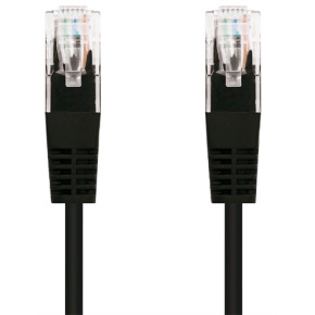 Kábel C-TECH patchcord Cat5e, UTP, čierny, 0,5m
