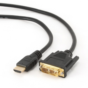 Kábel HDMI-DVI 0,5m, M/M tieň., pozlátené konekt. 1.3