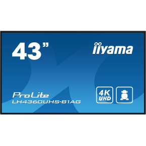 43'' iiyama LH4360UHS-B1AG: VA,4K UHD,And.11,24/7