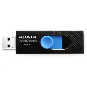 ADATA Flash disk 32GB UV320, USB 3.1 prístrojová jednotka, čierna/modrá ADATA Flash disk 32GB UV320, USB 3.1 prístrojová jednotka, čierna/modrá