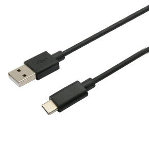 Kábel C-TECH USB 2.0 AM na Type-C kábel (AM/CM), 2m, čierny