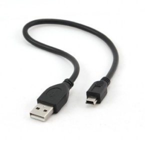 Kábel CABLEXPERT USB A-MINI 5PM 2.0 30cm HQ, pozlátené kontakty