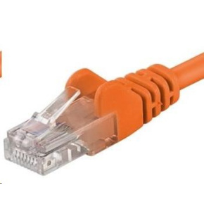 PREMIUMCORD Patch kábel UTP RJ45-RJ45 CAT5e 1m oranžový