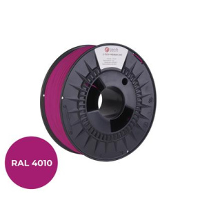 Tlačová struna (filament) C-TECH PREMIUM LINE, PLA, telekomunikační fialová, RAL4010, 1,75mm, 1kg