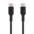 BELKIN kabel oplétaný USB-C - USB-C, 1m, černý