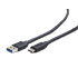 Kábel CABLEXPERT USB 3.0 AM na Type-C kábel (AM/CM), 1,8 m, čierny