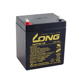Long 12V 5Ah olovený akumulátor F1 (WP5-12 F1)