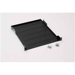19'' polica A1 s perforáciou 150mm, max.15kg čierna