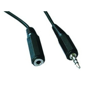 Kábel predĺžovací jack 3,5 mm M/F, 1,5-2 m audio