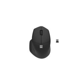 Natec optická myš SISKIN 2/1600 DPI/Kancelárska/Optická/Pre pravákov/Bezdrôtová USB + Bluetooth/Čierna