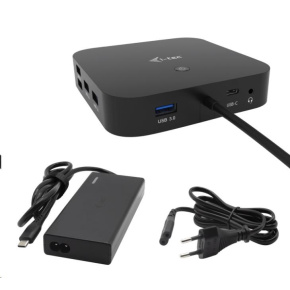 dokovacia stanica iTec USB-C HDMI DP, Power Delivery 65 W + univerzálna nabíjačka 77 W