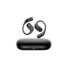 Canyon OnFlow 12, TWS slúchadlá na uši, BT 5.4, technológia Air Conduction, nabíjacie puzdro, výdrž 8/50hod, čierne