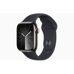 Apple Watch S9 Cell/41mm/Graphite/Šport Band/Midnight/-M/L