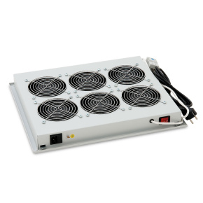 Vent.j. horný (spodný) 6x ventilátor 220V/138W čer.