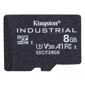 Karta Kingston 8GB microSDHC Industrial C10 A1 pSLC v jednom balení