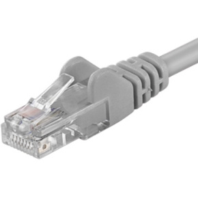 PremiumCord Patch kábel UTP RJ45-RJ45 level 5e 1,5m šedá