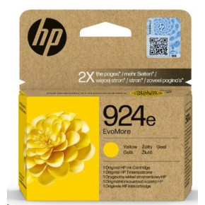 HP 924e EvoMore Yellow Original Ink Cartridge (800 pages)