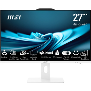 MSI PRO/AP272P 14M-641EU/27''/FHD/i3-14100/8GB/256GB SSD/UHD 730/W11H/White/2R