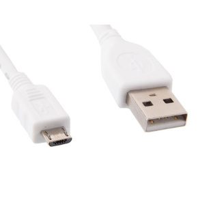 GEMBIRD kábel microUSB - USB, 1m, biely